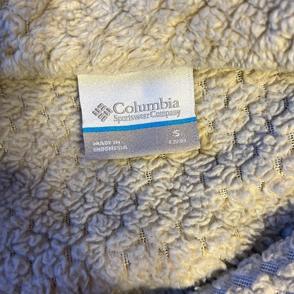 Columbia Girls' Fire Side Sherpa Full Cream Fleece Serpa Jacket Small/8